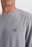 Sweatshirt med badge | bambus | lysegrå -JBS of Denmark Men