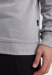 Sweatshirt med badge | bambus | lysegrå -JBS of Denmark Men