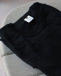 T-shirt langærmet "rib" | økologisk bomuld | sort -Dovre