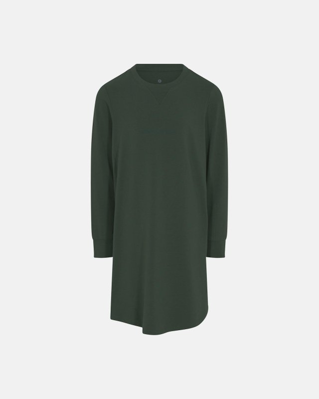 Natkjole med logo | Bambusviskose | Grøn