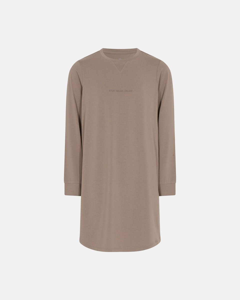 JBS of Denmark Kids Natkjole med logo "kids" | Bambusviskose | Karamel - 7/8
