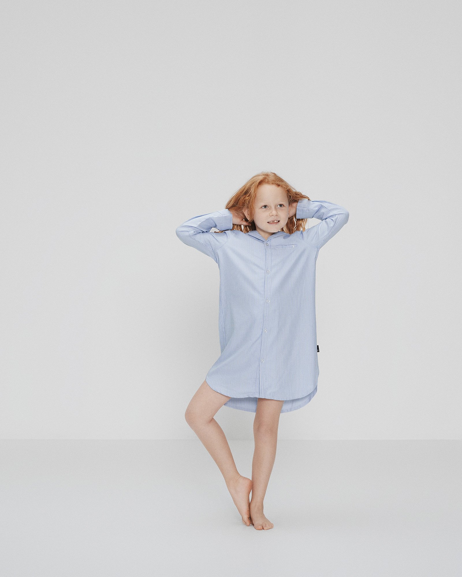 Skjortekjole | bambusviskose | Blå -JBS of Denmark Kids Skjortekjole | bambusviskose | Blå -JBS of Denmark Kids