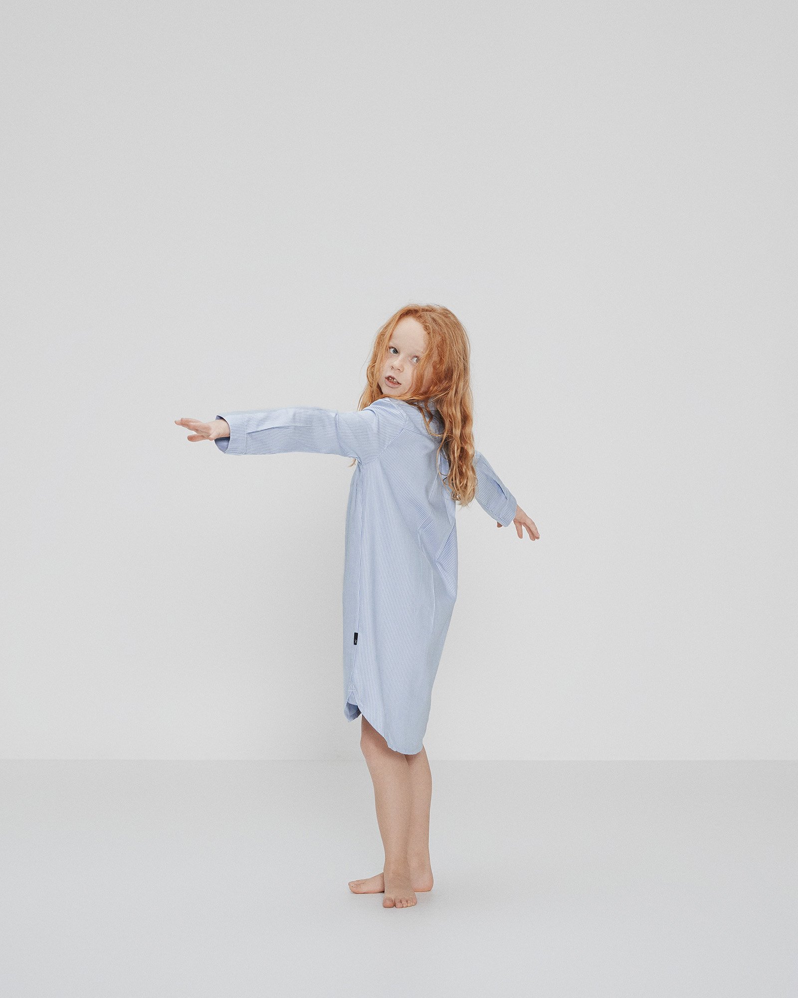 Skjortekjole | bambusviskose | Blå -JBS of Denmark Kids Skjortekjole | bambusviskose | Blå -JBS of Denmark Kids