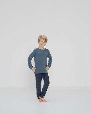 Pyjamassæt "kids", Bambusviskose, Blå