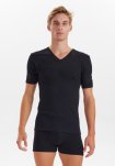 T-shirts "v-neck" 3-pak | 100% bomuld | Sort -JBS