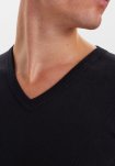 T-shirts "v-neck" 3-pak | 100% bomuld | Sort -JBS