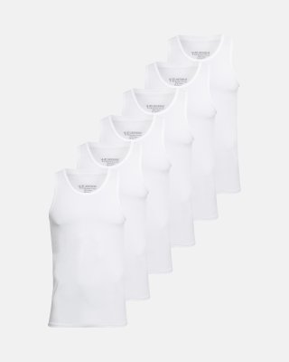 Tanktop 6-pak | Bambusviskose | Hvid