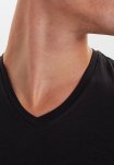 Undertrøje "v-neck" 6-pak | Bambusviskose | Sort -JBS