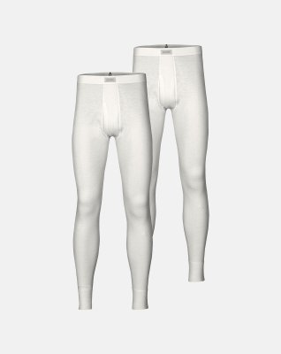Long johns 2-pak | 100% merino uld | Hvid -Dovre