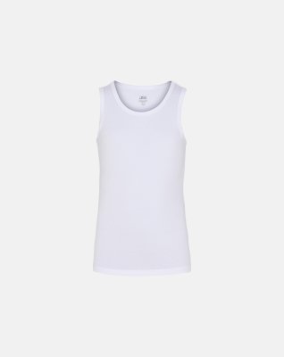 Tanktop "kids" 6-pak | Bambusviskose | Hvid -JBS