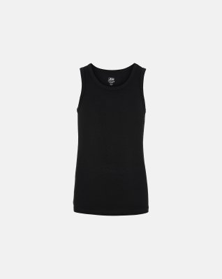 Tanktop "kids" 6-pak | Bambusviskose | Sort -JBS