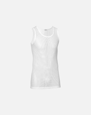 Tanktop "mesh" 3-pak | 100% bomuld | Hvid -JBS