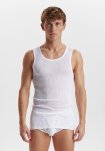 Tanktop "mesh" 3-pak | 100% bomuld | Hvid -JBS