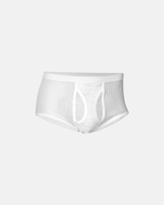 Briefs m. gylp "mesh" 3-pak | 100% bomuld | Hvid