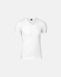 T-shirt "v-neck" 6-pak | Økologisk bomuld | Hvid -JBS
