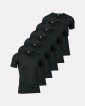 T-shirt "v-neck" 6-pak | Økologisk bomuld | Sort - JBS