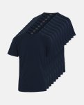9-pak t-shirts | økologisk bomuld | navy -Claudio