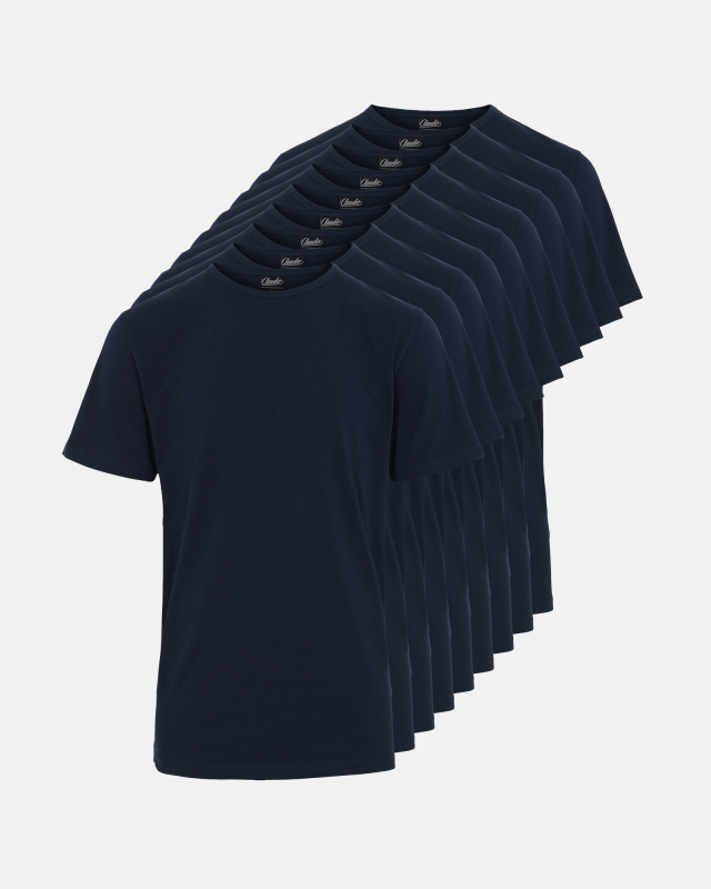 9-pak t-shirts | økologisk bomuld | navy