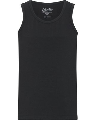 Tanktop "singlet" 12-pak | Økologisk bomuld | Sort -Claudio