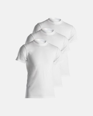 T-shirt "o-neck" 3-pak | 100% økologisk bomuld | Hvid