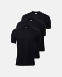 3-pak t-shirt "o-neck" | 100% økologisk bomuld | sort -Dovre