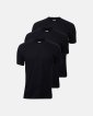 3-pak t-shirt "o-neck" | 100% økologisk bomuld | sort - Dovre
