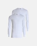 Langærmet t-shirt 2-pak | 100% økologisk bomuld | Hvid -Dovre