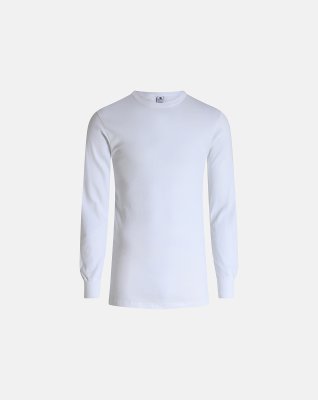 Langærmet t-shirt 2-pak | 100% økologisk bomuld | Hvid -Dovre