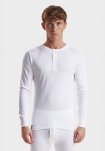 Langærmet t-shirt "Grandad" 2-pak | 100% økologisk bomuld | Hvid -Dovre