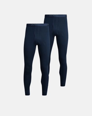 Long johns 2-pak  | 100% økologisk bomuld | Navy