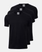 3-pack T-shirt rund hals| 100% økologisk bomuld | sort - Dovre