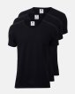 3-pack T-shirt v-neck | 100% økologisk bomuld | sort - Dovre