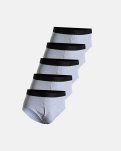 Briefs m. gylp 5-pak | 100% økologisk bomuld | Grå -Dovre
