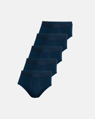 Briefs m. gylp 5-pak | 100% økologisk bomuld | Navy