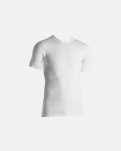 4-pack T-shirt "rib" | økologisk bomuld | hvid -Dovre