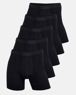 Tights m. gylp 5-pak | 100% økologisk bomuld | Sort