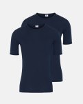 2-pack Undertrøje t-shirt | 100% merino uld | navy -Dovre