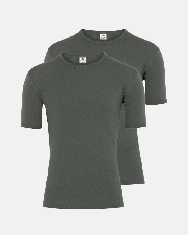 2-pack Undertrøje t-shirt | 100% merino uld | grøn