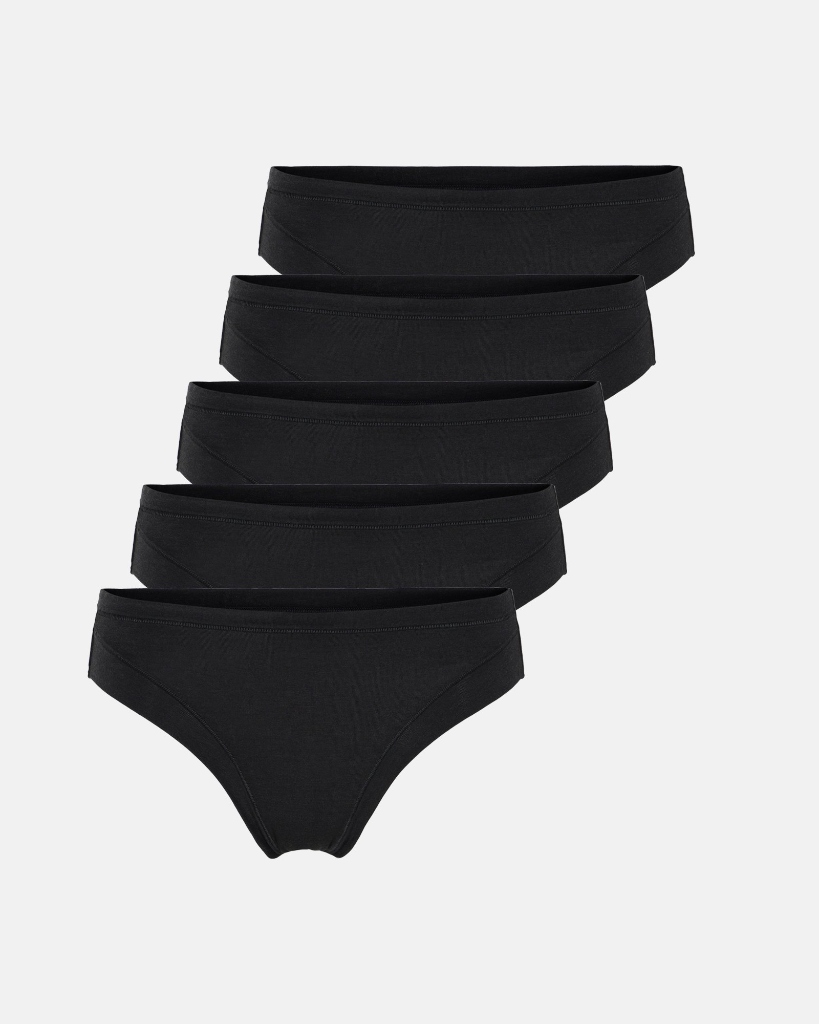 Tai brief 5-pak | GOTS bomuld | Sort -JBS of Denmark Women