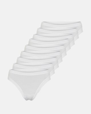 Tai brief 9-pak | Bambusviskose | Hvid -JBS of Denmark Women