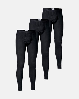 Long johns "original" 3-pak | 100% bomuld | Sort