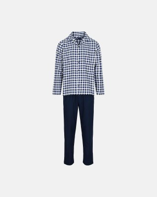 Pyjamas | 100% flannel bomuld | blå -JBS