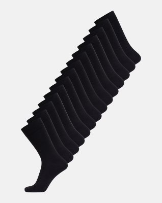 Strømper 14-pak | Bambusviskose | Sort -Dovre