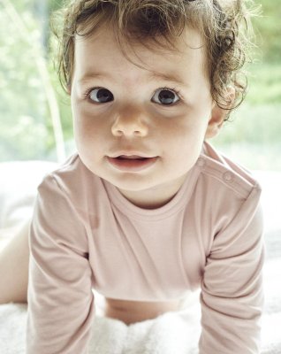 Langærmet body | 4-pak | Bambusviskose | Rose -JBS of Denmark Kids