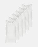 Singlet | 6-pak | Bambusviskose | Hvid -JBS of Denmark Kids
