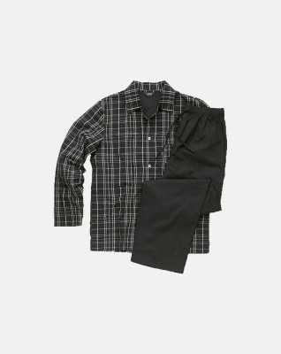 Pyjamas | 100% vævet bomuld | Ternet -JBS