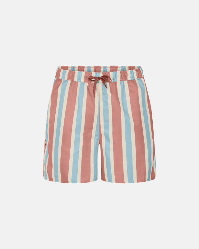 Badebukser | 100 Recycled Polyester | Blå Orangestribet