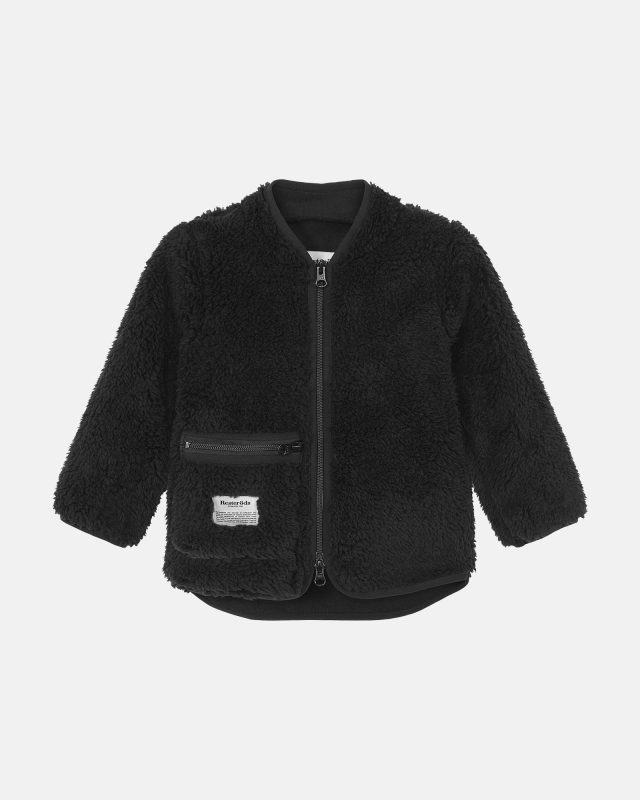 Fleece jakke “Kids” | 100% recycled polyester | Sort