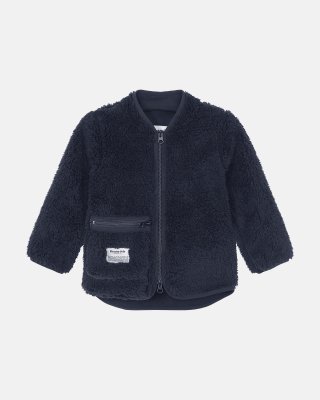 Fleece jakke "Kids" | 100% recycled polyester | Navy