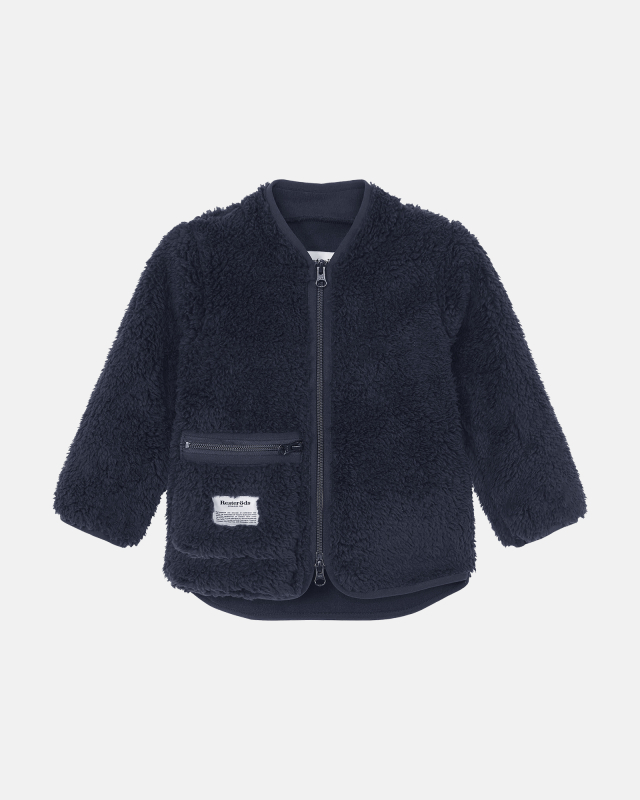 Fleece jakke “Kids” | recycled polyester | navy